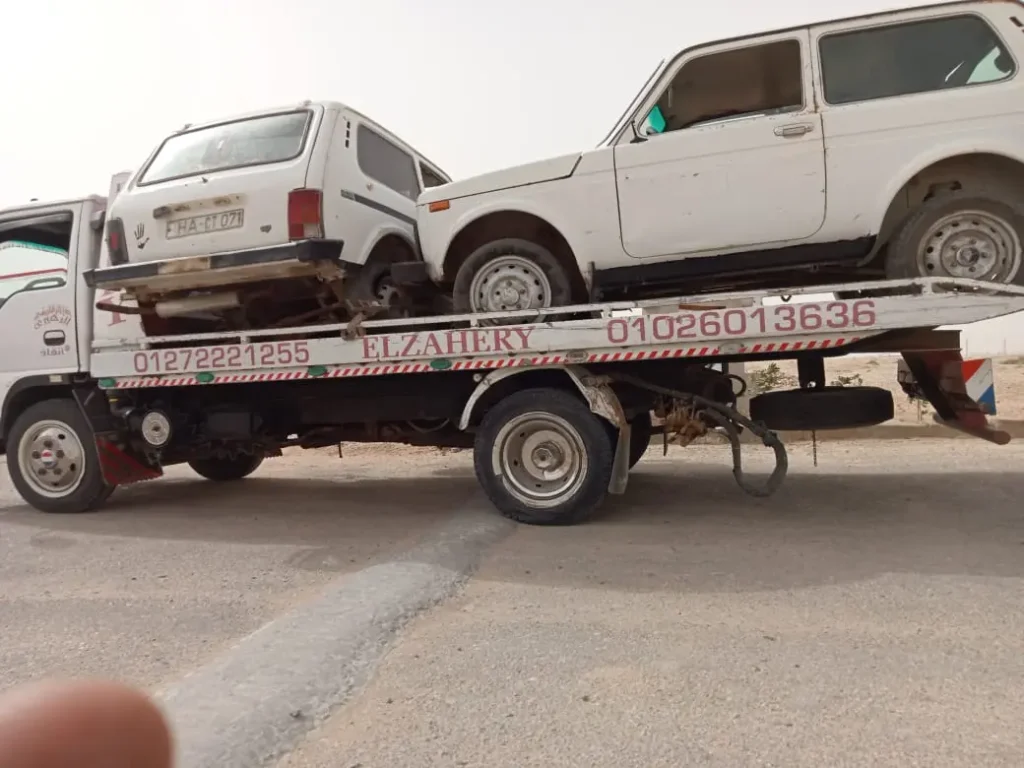 خدمة رفع السيارات من المنحدرات